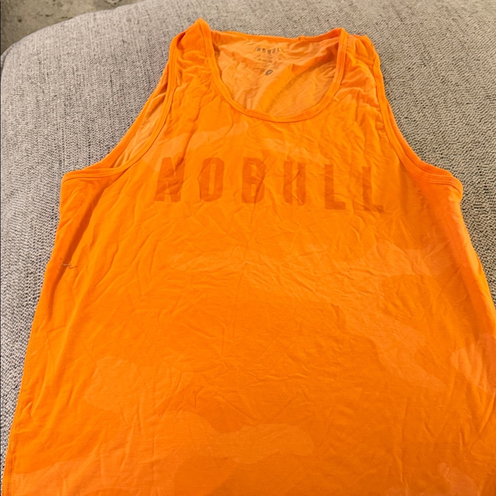 Nobull men’s Orange Athletic Tank Top